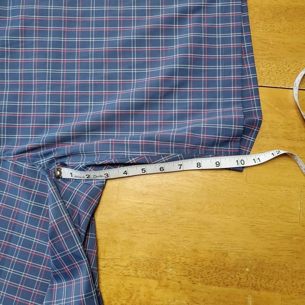 Callaway Golf Short Men's 42T Blue Plaid Performance Stretch Quick Dry PGA - Picture 7 of 11